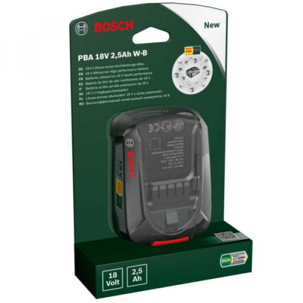 Bosch GREENTOOL Power4ALL 18V 2.5AH Lithium.ION Battery 1600A005B0 3165140821629 #1 image