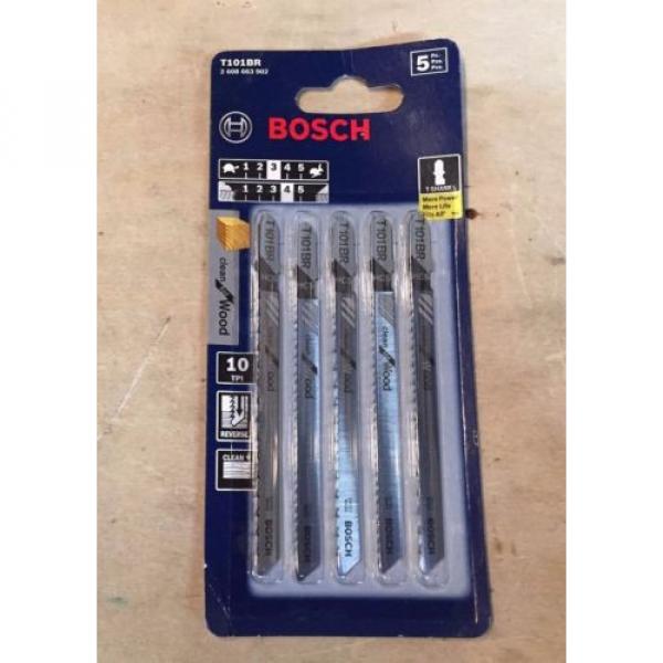 Bosch 10 TPI T-Shank 5 Piece JigSaw Blades T101BR #1 image