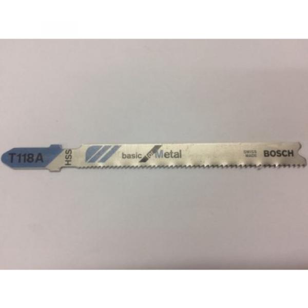 BOSCH JIG SAW BLADE T118A for Metal 1.1-1.50 mm. HSS Swiss Made pack sale (5pcs) #6 image