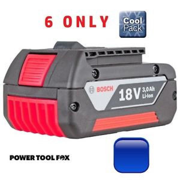 6 ONLY! Bosch 18v 3.0ah Li-ION COOL Battery 2607336235 1600Z00037 3165140730457 #1 image