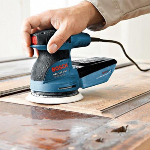 New Bosch GEX125-1AE Professional Random Orbital Sander 220V with Sanding Sheet #2 image