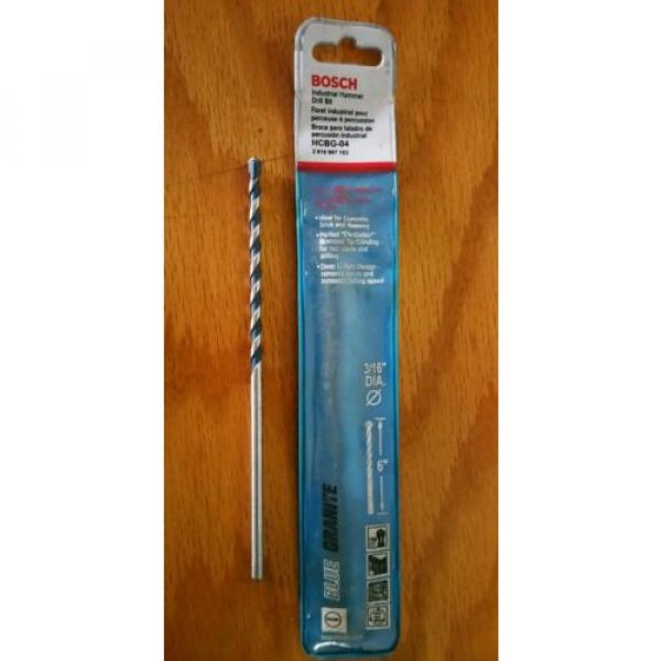 BOSCH HCBG04 BLUE GRANITE DRILL BIT 3/16&#039;&#039; x 6&#039;&#039; #3 image