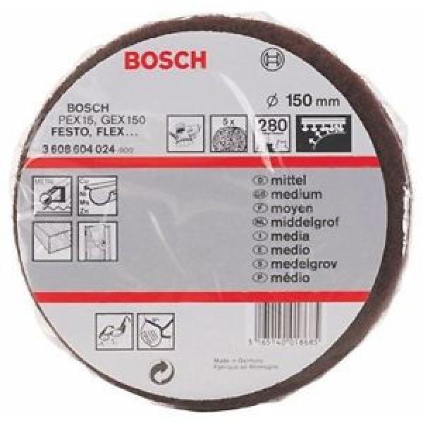 BOSCH 3 608 604 024 - Vello levigatore 150 mm, grana 280 - 5 dischi #1 image