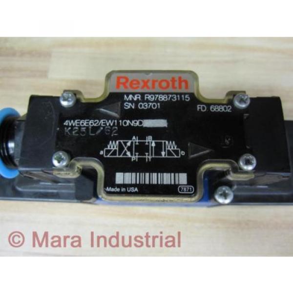 Rexroth Singapore Canada Bosch R978873115 Valve 4WE6E62/EW110N9D - New No Box #2 image