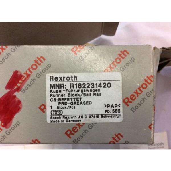 REXROTH Mexico India model# R162231420 runner block w/ ball bearing #4 image