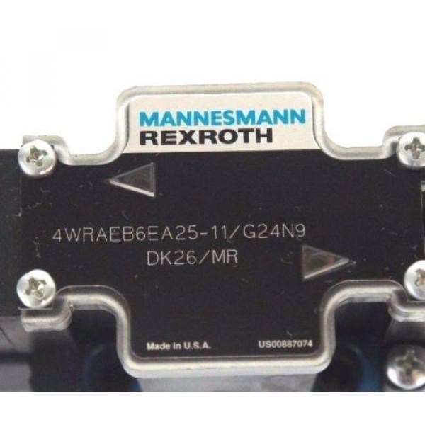 NEW Egypt USA MANNESMANN REXROTH 4WRAEB6EA25-11/G24N9 DK26/MR VALVE W/ 021462A 352 COIL #3 image